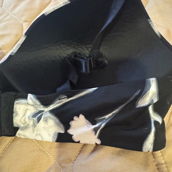 Auden The Bliss Bra Size 40C Black Floral Lightly Lined Style # 023126930 - Picture 9 of 16